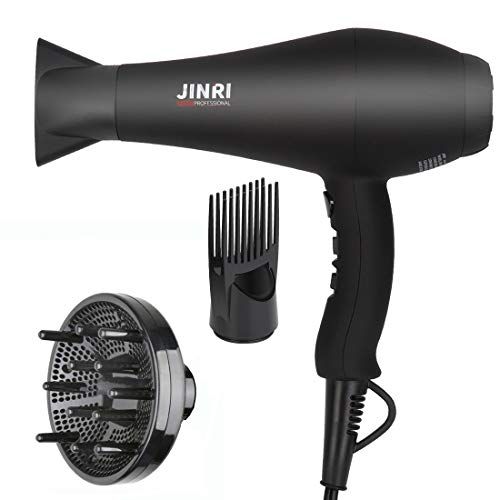 Sèche-cheveux infrarouge ionique négatif professionnel Jinri