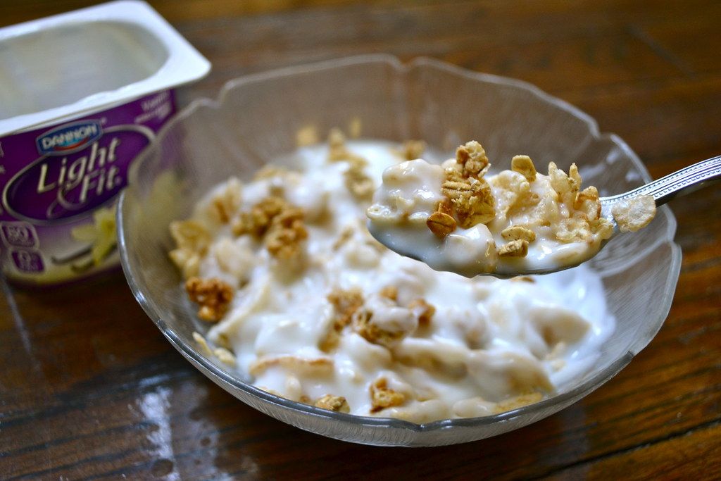cereal y yogur