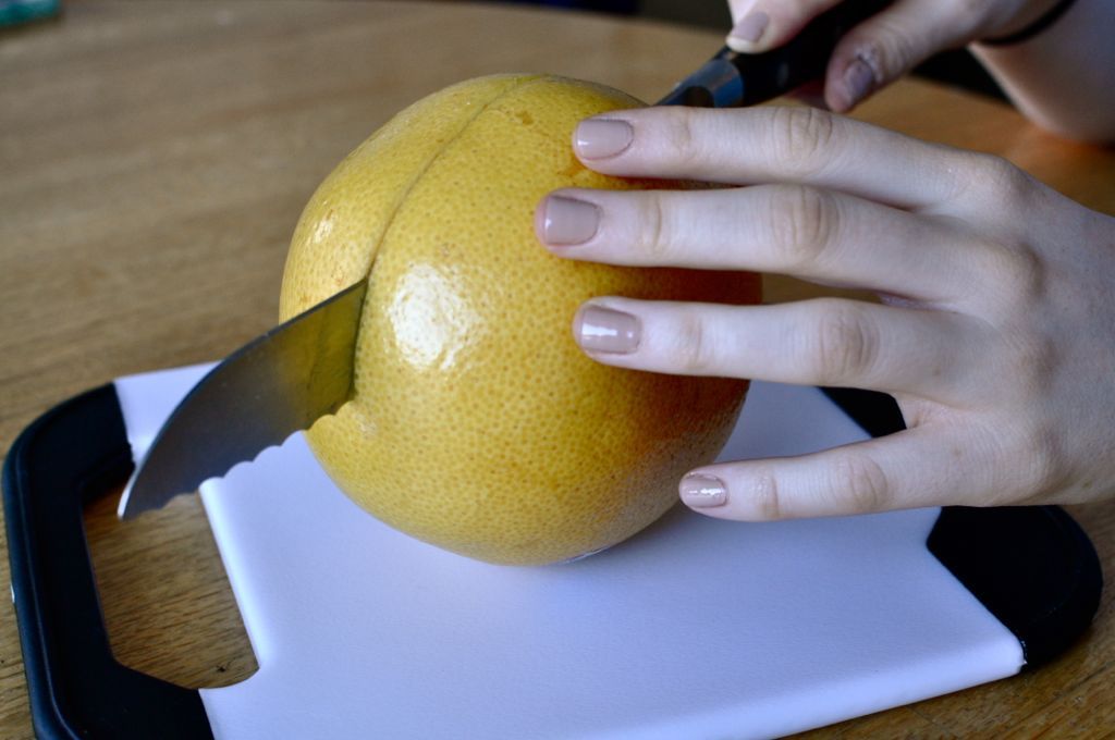 Hvordan kutte en grapefrukt