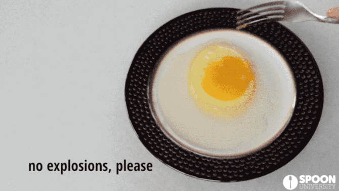 freír un huevo en el microondas