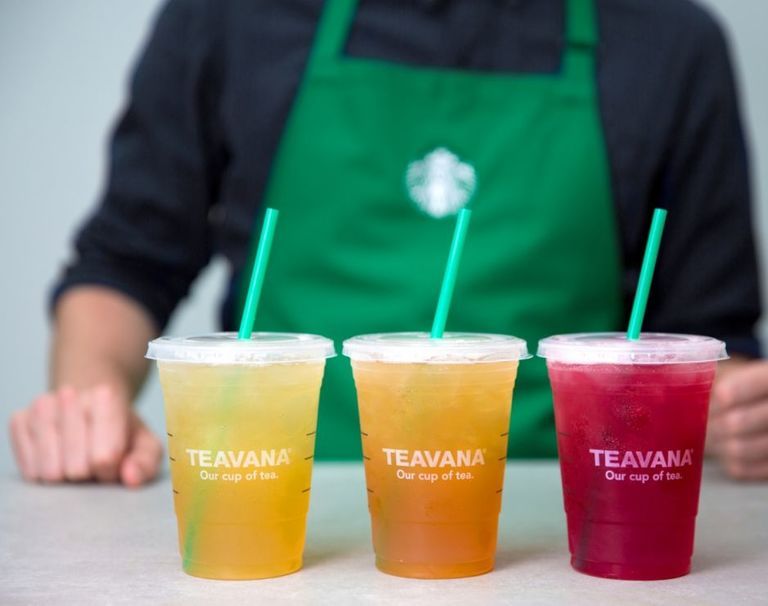 Starbucks Teavana ledus tējas limonādes, ierindota