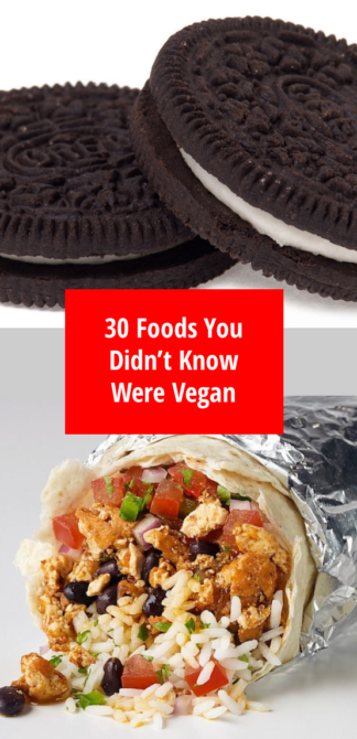 30 pārtikas produkti, kurus jūs, iespējams, nezināt, bija vegāni