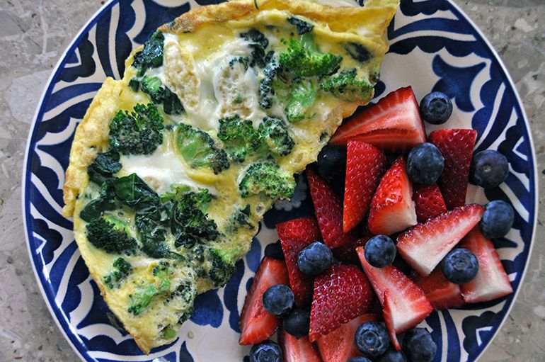 χορτοφαγικό πρωινό με υψηλή περιεκτικότητα σε πρωτεΐνες