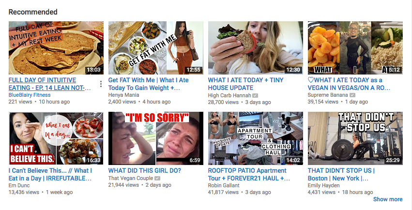 आपको YouTube पर 'मैं एक दिन में क्या खाऊं' पर अधिक ध्यान देना बंद कर देना चाहिए