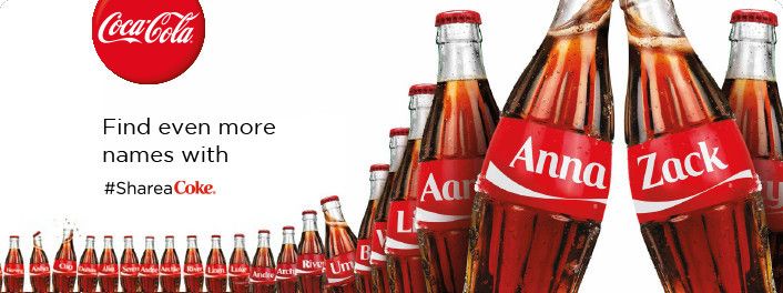 Ahora puede obtener una botella de Coca-Cola con su nombre impreso