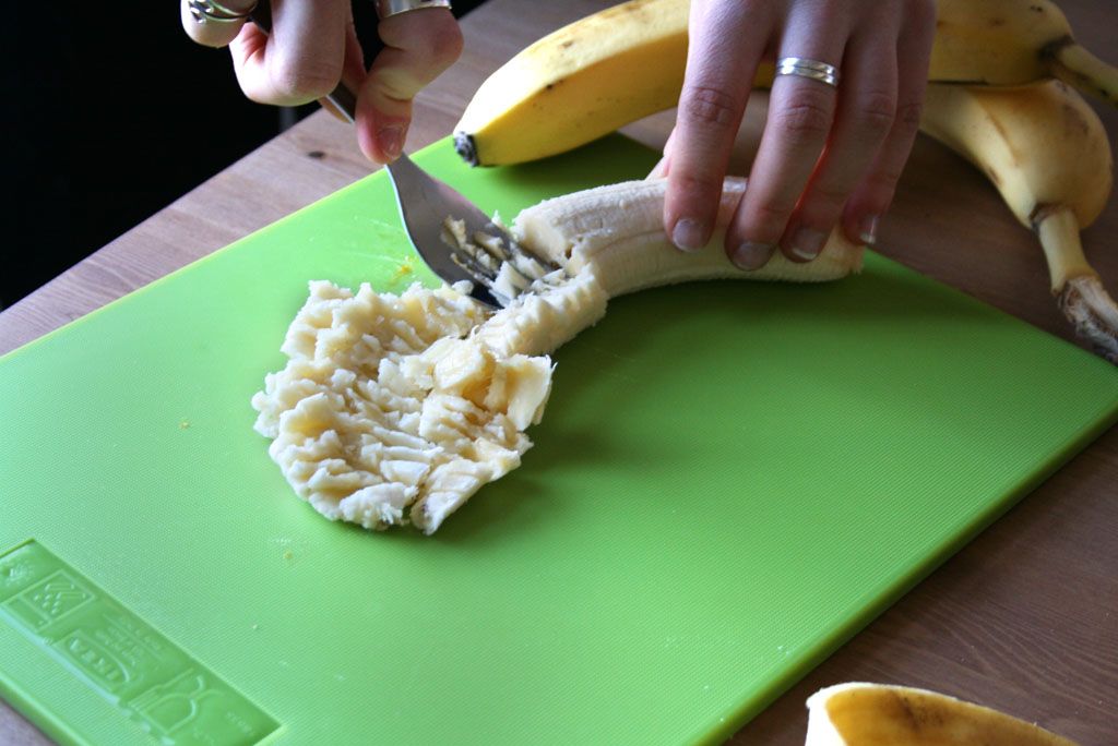 Hjemmelaget banan peanøttsmør granola barer